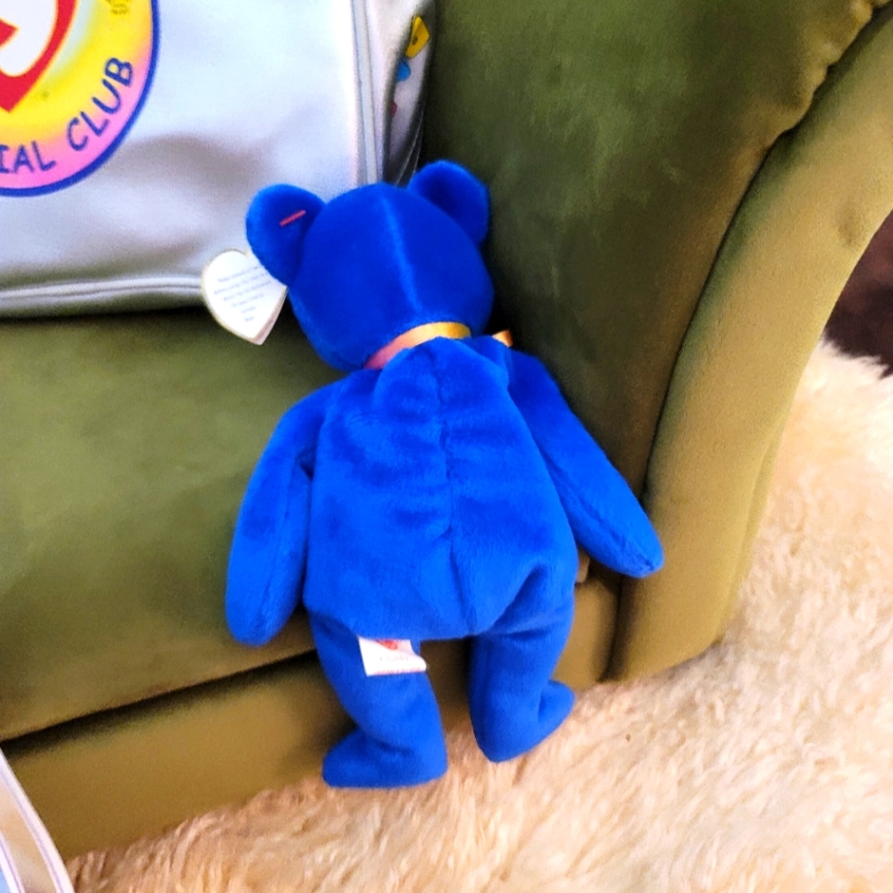 Ty Beanie Babies Clubby Mint Condition P.E Pellets Rare Stamp Error #472 NWT - Picture 4 of 14